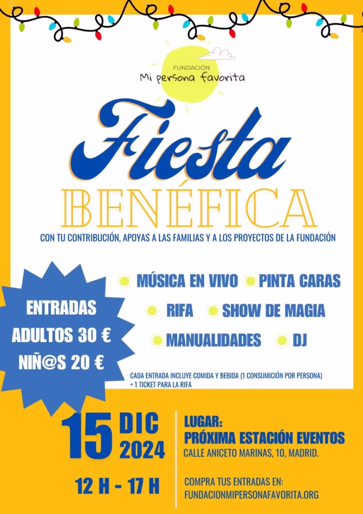 Fundación Mi persona Favorita - ¡Gran fiesta benéfica!